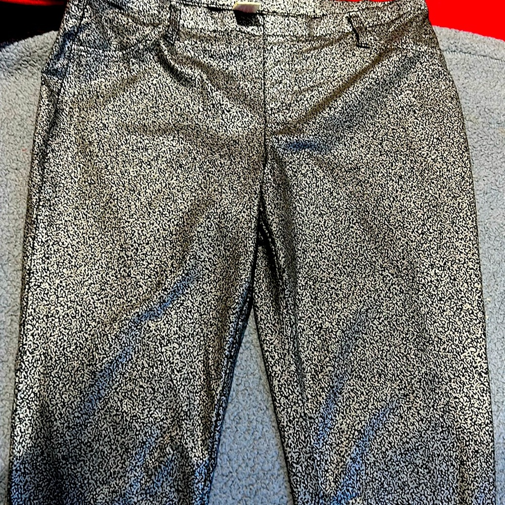 fades Glory pants Silver and black pattern large pant.